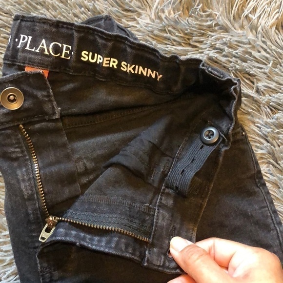 The Children's Place Super Skinny Faded Black Jeans - Picture 6 of 6